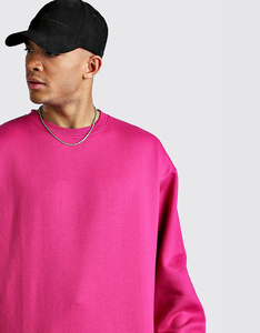 Sweat-shirt à col rond en molleton épais 100 % coton pour homme, coupe décontractée, vente en gros, OEM - Product Image 3