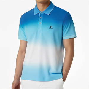 Polos transpirables ajustados para hombre, novedad en camisetas de polo de algodón 100% con logotipo bordado estampado Unisex - Product Image 3