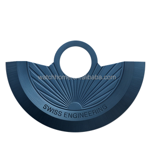 Rotor de montre personnalisé OEM ODM, masse oscillante gravée PVD bleu effet soleil pour pièces de modification automatique ETA 2824 SW200 - Product Image 1