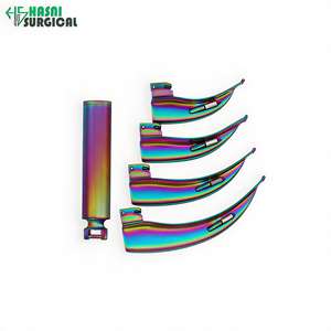 ชุดเครื่องมือส่องกล่องเสียงแบบใยแก้วนำแสงสำหรับการดมยาสลบ พร้อมใบมีดเคลือบหลายชั้นในกล่องพลาสติก - Product Image 3