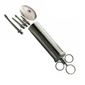 Hospital Médico Reutilizable Metal Adulto 8oz Limpieza de oídos Enema Jeringa Ent Instrumento quirúrgico Acero inoxidable - Product Image 2