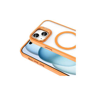 Funda de Silicona Premium Compatible con MagSafe con Soporte y Protección de Lente, Modelo Naranja Antihuellas para iPhone 11 Pro XR - Product Image 3