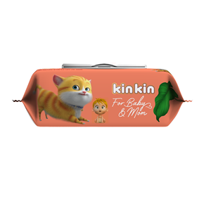 100% naturel Non-tissé bébé lingettes humides 80 pièces en gros OEM/ODM nettoyage Kinkin Service disponible - Product Image 5