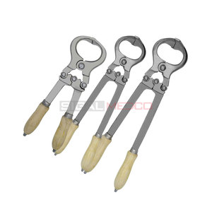 Pinzas Burdizzo para Castración sin Sangre, Juego de Instrumentos Quirúrgicos Veterinarios Reutilizables de Acero Inoxidable Alemán para Operaciones de Mascotas - Product Image 1