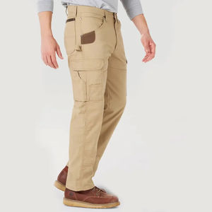 Prix bas Pantalon cargo 100% coton pour hommes Six poches Conception de logo personnalisée Multi poches de haute qualité Pantalon d'extérieur - Product Image 2