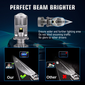 Lampadine per Fari Auto H4 Mini 120W 6500K all'Ingrosso, Lenti a Proiezione LED H4 per <span class=keywords><strong>Y6</strong></span> Y7, Lampadine LED per Fari - Product Image 2