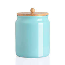 Pot en céramique de qualité indienne pour le stockage des essentiels de cuisine quotidiens, pot en céramique classique pour la présentation sur comptoir et étagère, TOUTES les couleurs - Product Image 5