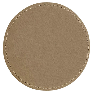 Patch en similicuir marron clair rustique fer blanc Rectangle adhésif transfert de presse à chaud technique imprimée patchs de chapeau en cuir - Product Image 2