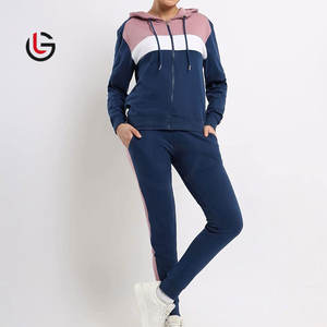 ชุดวอร์มเข้ารูปทันสมัยสำหรับผู้หญิงชุดฝึกซ้อมผ้าคอตตอนผสมโพลีเอสเตอร์ผ้าฝ้าย100% ใส่สบายขนาดใหญ่พิเศษ - Product Image 2