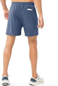 กางเกงขาสั้นเทนนิสลายสีทึบสำหรับผู้ชายชุดออกกำลังกายกางเกงวิ่งเล่นกีฬากางเกงวิ่งเล่นฟิตเนสกางเกงเทนนิส - Product Image 5