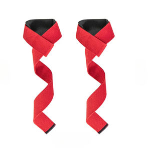 Muñequeras de algodón con logotipo personalizado unisex, protección para levantamiento de pesas de tamaño flexible - Product Image 4