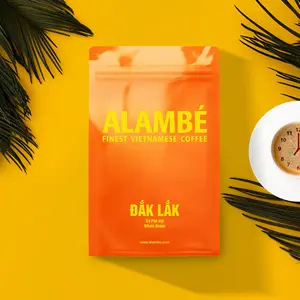 受欢迎的越南饮料全咖啡豆烤Alambe Dak Lak 1千克长保质期越南kafei出口强烈的味道