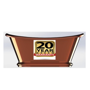 อ่างอาบน้ำทองแดงสไตล์โบราณสำหรับตกแต่งห้องน้ำโรงแรม - Product Image 1