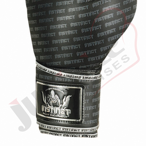Guante de boxeo INSTINCT MMA de cuero PU de alta calidad, guantes de entrenamiento de boxeo profesionales de dedo completo para hombres, mujeres y niños - Product Image 4