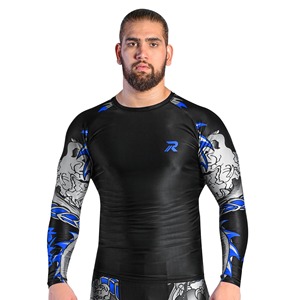 Custom Printed Quick Dry Rash Vest Long Sleeve UV Protection Compression Fit Water Sportswear for Surfing <b>Swimming</b> OEM Long - Product Image 1
