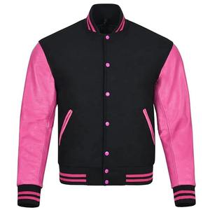 OEM Custom <b>Men's</b> Formal Fashion Varsity <b>Jacket</b> Loose Fit Stand Collar Front Logo Winter <b>Jacket</b> - Product Image 1