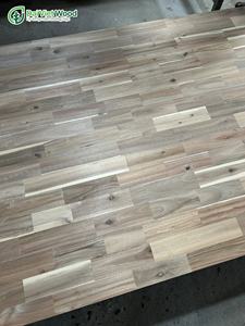 Paneles de madera de acacia articulados con los dedos para mesas interiores - Product Image 5