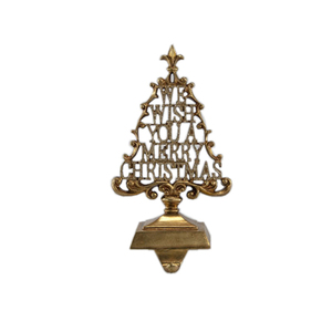 Most Selling Multi Design Antique <b>Stocking</b> <b>Holder</b> With Gold Color Festive Party and Christmas Decorative for Sale - Product Image 4