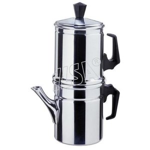 Cafetera de Aluminio 3 Tazas NAPOLETANA Cromo Brillante 0004003 - Product Image 1