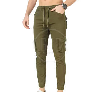 Pantalones de chándal para hombre de alta calidad del fabricante, nuevo estilo informal, diseño de etiqueta privada personalizada, cintura media elástica, teñido liso - Product Image 3