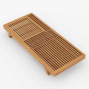 เก้าอี้อาบแดดเดี่ยวทำจากไม้สัก malawi ทำจากไม้ธรรมชาติพร้อมเบาะกันน้ำสำหรับใช้ในสวนหรือโรงแรม - Product Image 6