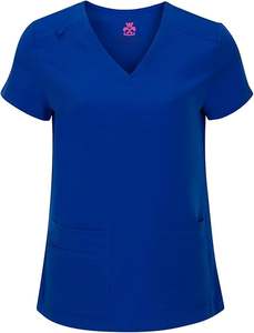 Uniformes sanitarios personalizados duraderos para mujer, conjunto de fregado con cuello en V, pantalones Cargo elásticos, tallas pequeñas regulares, proveedor de enfermeras tejidas - Product Image 4