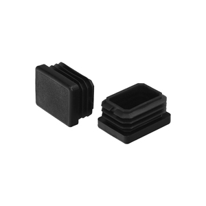 Tappo Terminale Rettangolare in Plastica per Interni Nero. 40x30 mm. Confezione da 200 Unità. - Product Image 1