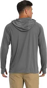 Sudaderas con capucha informales de invierno para hombre, ropa de moda de Color sólido, ajuste Regular 100%, forro polar de algodón, respetuoso con el medio ambiente, transpirable, de secado rápido - Product Image 2