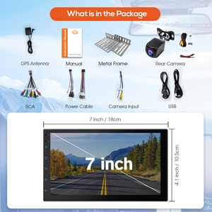 USA de vận chuyển <span class=keywords><strong>Android</strong></span> phổ 2 DIN đài phát thanh tự động 7 inch xe đài phát thanh Video Stereo Carplay Auto <span class=keywords><strong>GPS</strong></span> <span class=keywords><strong>navigation</strong></span> IPS màn hình cảm ứng - Product Image 6