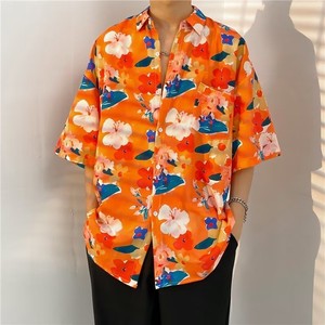 <b>Men's</b> Holiday Casual Short Sleeve <b>Hawaiian</b> <b>Shirt</b> Flowers and Tree Printed Tropical <b>Shirts</b> - Product Image 3