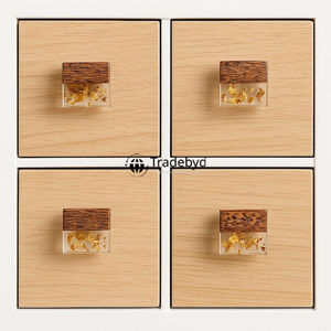 Boutons de tiroir en résine minimaliste colorée et tire à la main durable écologique pour armoire armoires de cuisine salle de bain-Tradebyd - Product Image 5