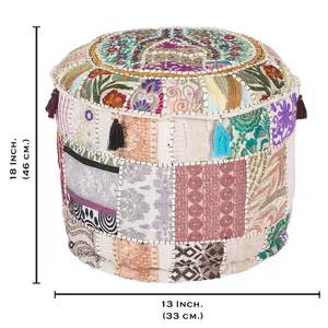 Top Qualité 100% coton Pouf Pouf Pour la maison Et en plein air Décoratif Disponibles À Prix De gros De l'inde - Product Image 5