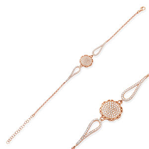 Infinity Symbol Design <b>Charm</b> <b>Bracelet</b> Shiny Zircon Stone Shape Turkish Handmade Women's 925 Sterling <b>Silver</b> Gift Party Jewelry - Product Image 3