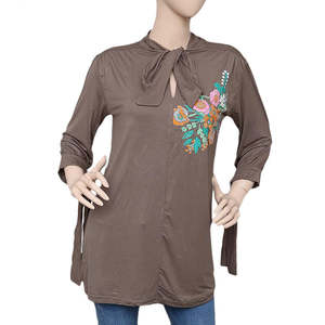 Top estampado para mujer - Beige - Product Image 2
