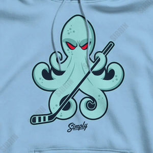 Sibrin - Sudadera con Capucha Personalizada de Primera Calidad con Diseño Profesional de los Seattle Kraken de la NHL |   Ropa de Hockey sobre Hielo 100% Algodón de EE. UU. - Product Image 3