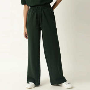 Nouveauté 2026, pantalon de survêtement évasé pour femme avec logo personnalisé, vêtements de sport et décontractés, taille haute, faible MOQ, pantalon de survêtement évasé - Product Image 3