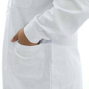 Bata Médica Blanca Premium, Uniforme de Laboratorio, Bata Protectora Clínica, Logotipo Personalizado, Lista para Enviar - Product Image 5