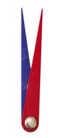 Kit de jauge de mesure en cuir personnalisé de haute qualité avec logo, rouge et bleu, pour arbitre de Boccia, modèle OEM/ODM pour le sport et le divertissement LVI-2502