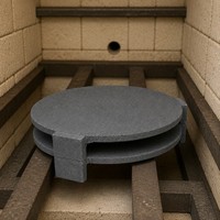 Support de plaque de four réfractaire en carbure de silicium à deux niveaux, haute température, pour cuisson de céramique, soudage et découpe