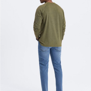 เสื้อยืดแขนยาวลายฟอกสีสไตล์วินเทจสำหรับผู้ชายรุ่นใหม่ล่าสุด รับสกรีนโลโก้ เสื้อยืดแขนยาวลายฟอกสีสไตล์วินเทจสำหรับผู้ชาย เสื้อยืดลายฟอกสีสไตล์วินเทจ - Product Image 2