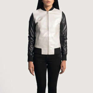 Chaquetas de motociclista de cuero genuino de calidad superior para mujer con estilo, prendas de vestir exteriores personalizadas para invierno, Otoño, transpirables - Product Image 4