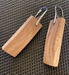 Attractive Wood Designer Small High Quality Earrings Gifts for Wedding Birthday <b>Aesthetic</b> Hand Carved Boho Jewelry Knot Chain - Product Image 4