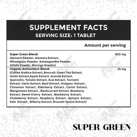 Comprimés effervescents aromatisés Complément alimentaire pour adulte de meilleure qualité Marque privée certifiée GMP Super Greens disponible pour