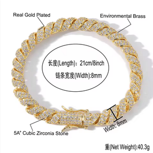 สร้อยคอสำหรับทั้งหญิงและชายทำจากสเตนเลสสตีลมีกิ๊บประดับพลอยเทียมสีทอง/เงินชุบทองต่ำ - Product Image 3