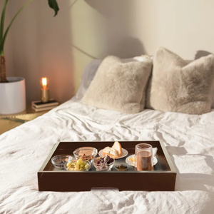 Vente en gros d'usine au Vietnam de plateau en bois massif naturel plateau pour snacks plateau pour poufs ustensiles de cuisine produit le plus vendu - Product Image 5