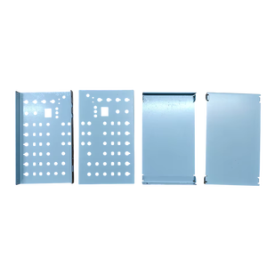 การทำแผ่นโลหะที่มีความแม่นยำแบบกำหนดเองสำหรับตู้ไฟฟ้าอุตสาหกรรมรวมถึงการปั๊มเคลือบผงด้วยดัดชิ้นส่วน - Product Image 2