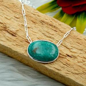 Collar de turquesa de Plata de Ley 925 para mujer, joyería de platino hecha a mano con regalo de piedras preciosas para Her-NL0086-GS - Product Image 3