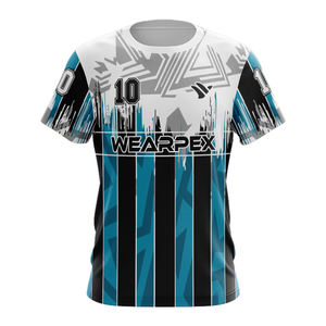 Maillot de football personnalisé avec logo, motifs et numéros pour hommes, étudiants, enfants, respirant, à séchage rapide, grande taille - Product Image 2