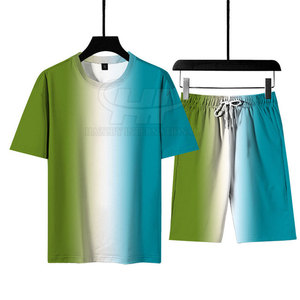 Conjunto de Camiseta y Pantalones Cortos de Verano para Hombre, Estilo Casual y Moderno, Tejido Transpirable y Ligero, Diseño para Actividades al Aire Libre - Product Image 3