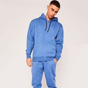 Chándal de Manga Larga para Hombre, 100% Algodón de Alta Calidad, Estilo Urbano, con Cremallera, para Adultos, Servicio OEM - Product Image 3